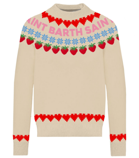MC2 SAINT BARTH Princess sweater strawberry