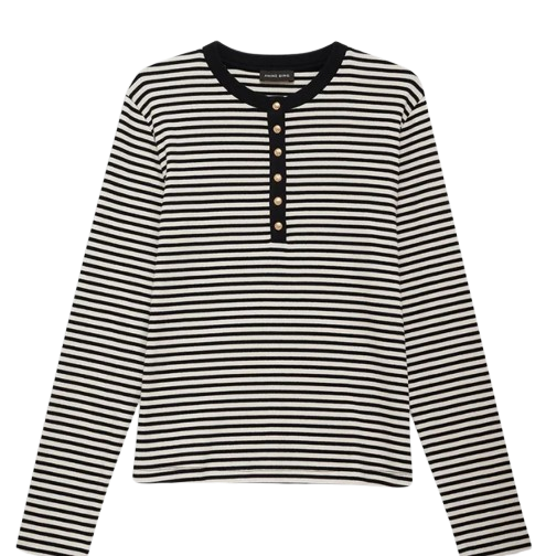 ANINE BING Alessia Long Sleeve Tee