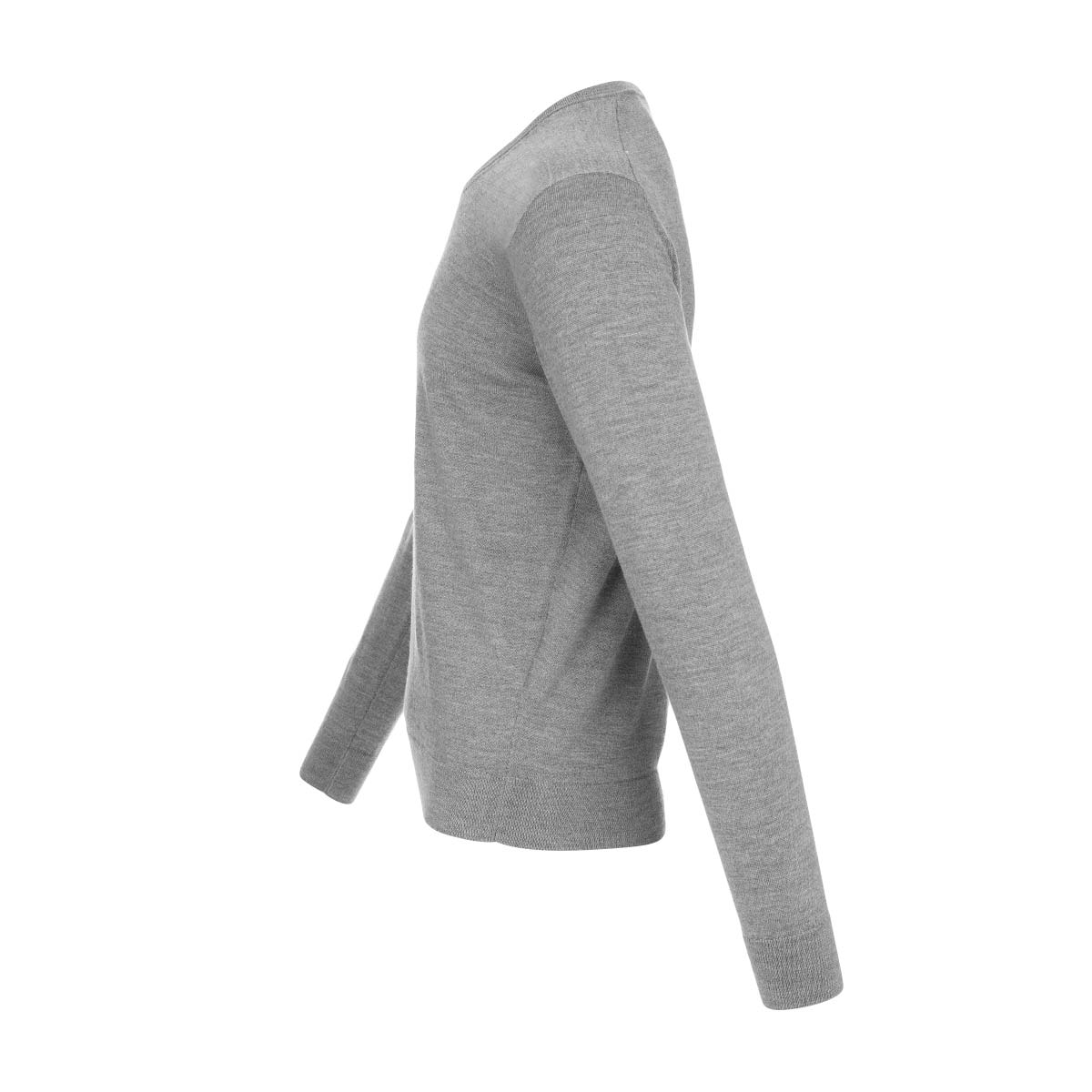 OZ BASIC Sweater uni V-Ausschnitt 100% Merino