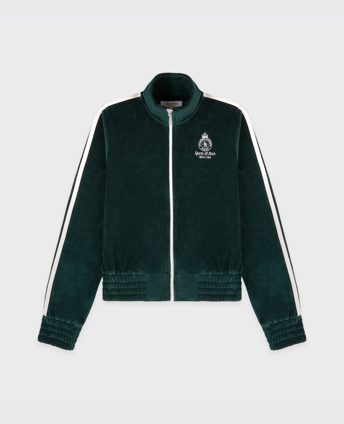 Sport&Rich Crown Tennis Elio Veloursjacke