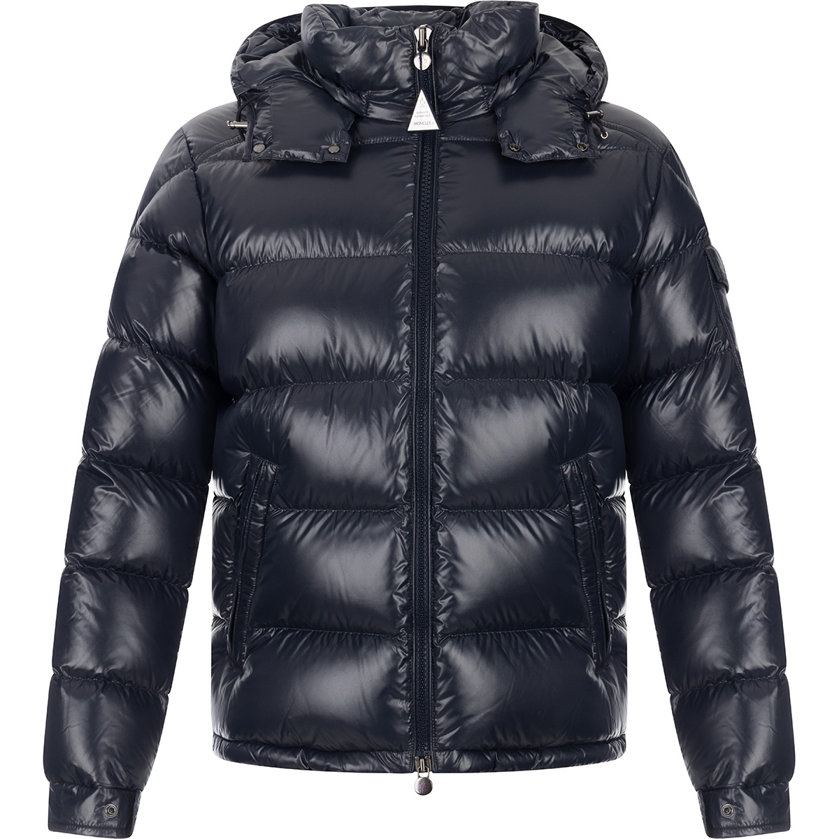 MONCLER Piumino corto Moncler Maya in nylon laquÃ©
