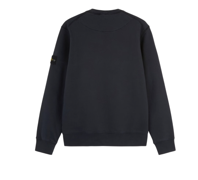 STONE ISLAND Crewneck Sweatshirt In Organic Cotton Fleece Garment Dyed