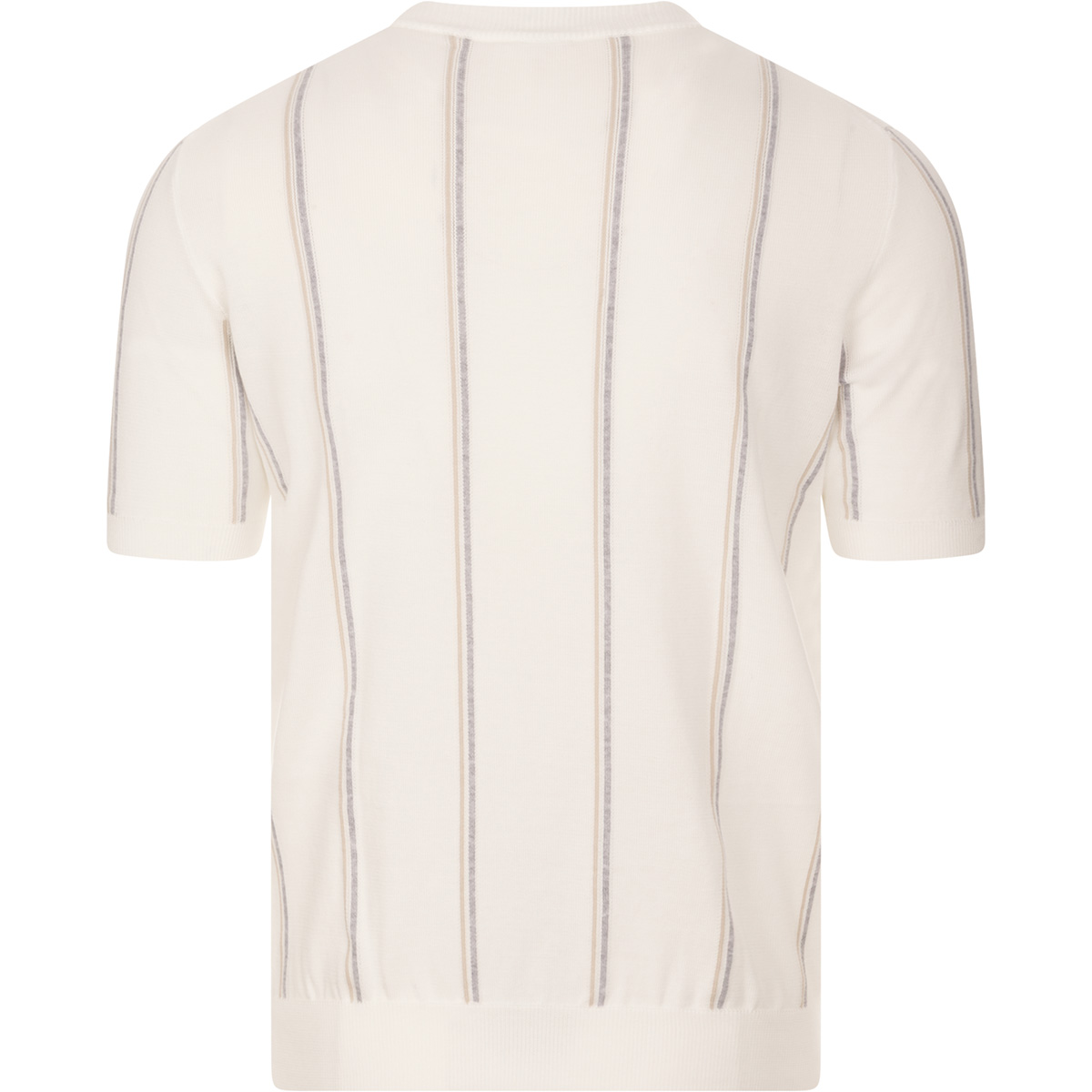 ELEVENTY Crewneck short sleeve knitted T-Shirt in pure Cotton