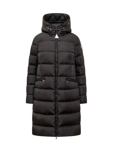 MONCLER AVOCETTE LONG COAT BLACK 0 Oberrauch Zitt