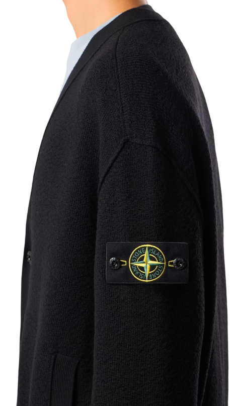 STONE ISLAND Knit Cardigan In Pure Rws Wool