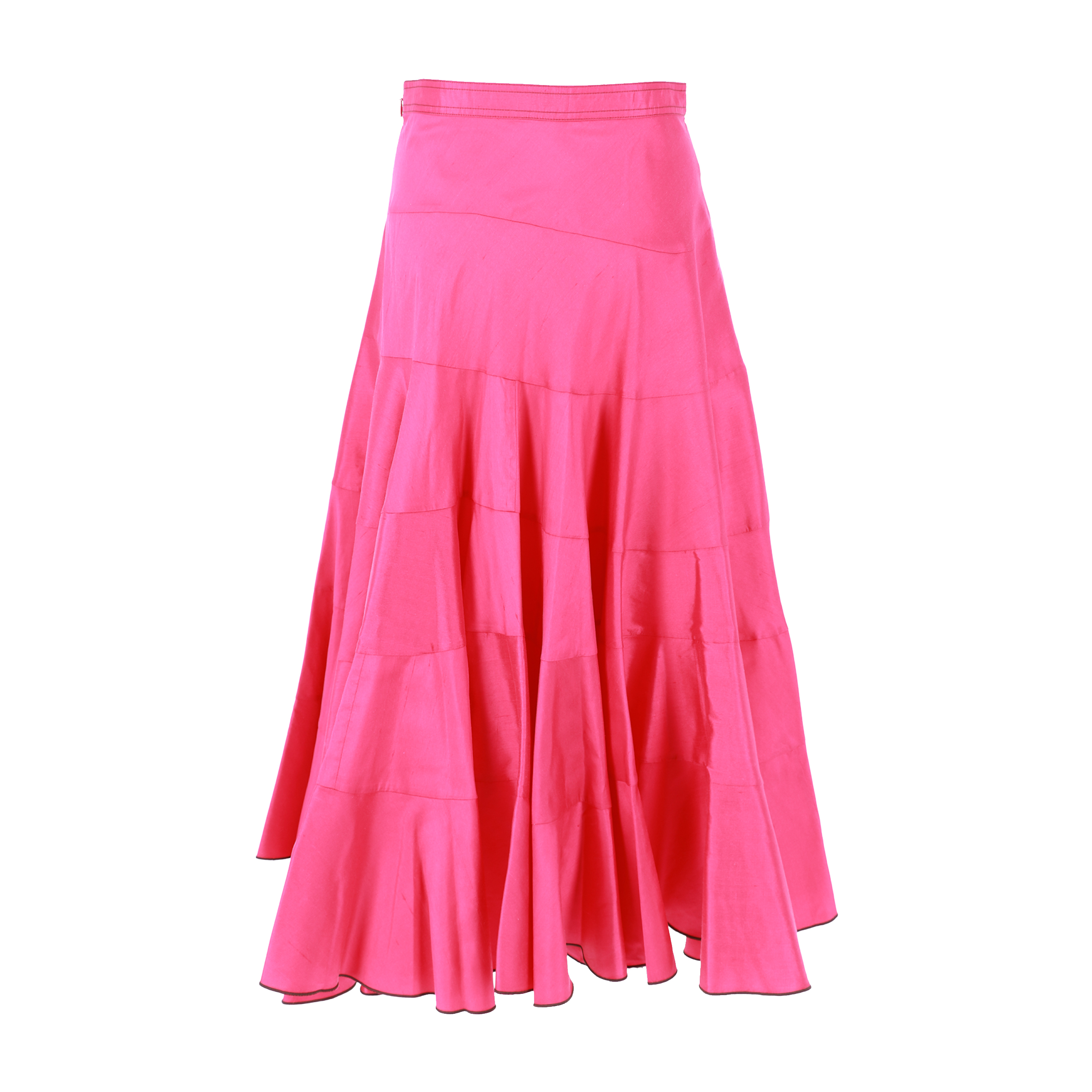 TORY BURCH Ausgestellter Baumwoll-Seidenrock TORY BURCH Ausgestellter Baumwoll-Seidenrock