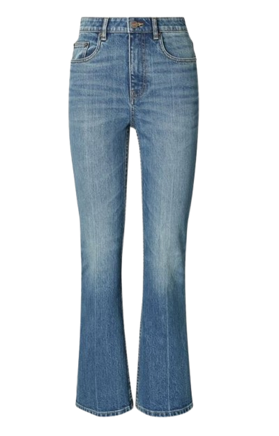 TORY BURCH JEANS CORTI A ZAMPA