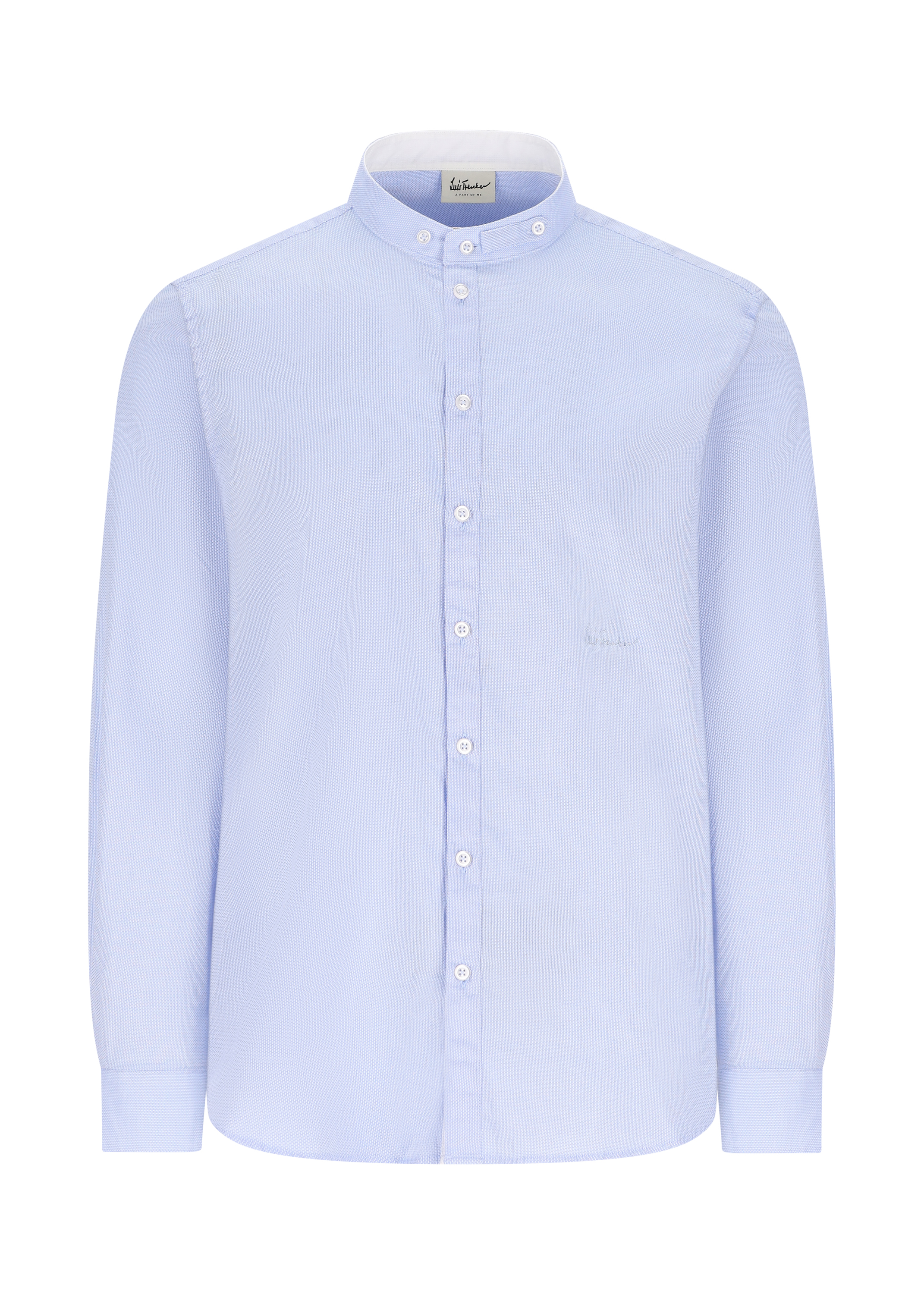 LUIS TRENKER Camicia Lubernet in puro cotone con collo alto