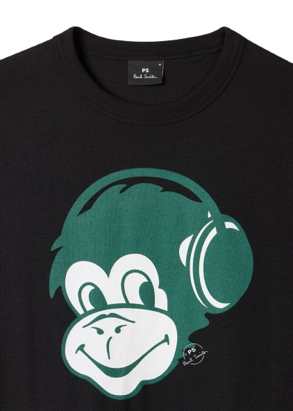 PAUL SMITH Shortsleeve Casual Fit T-Shirt Monkey Headphone