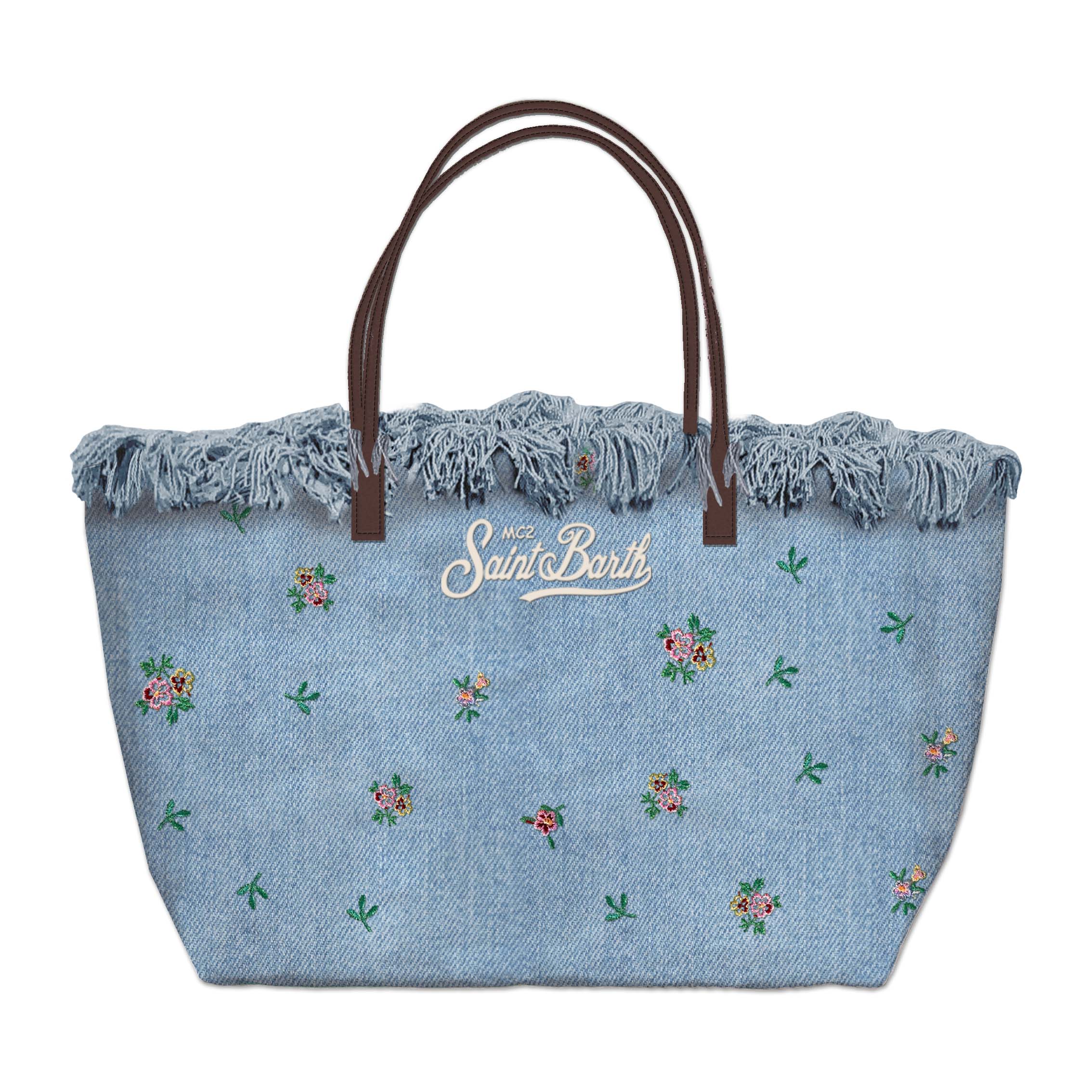 MC2 SAINT BARTH Borsa City Bag con frange medie