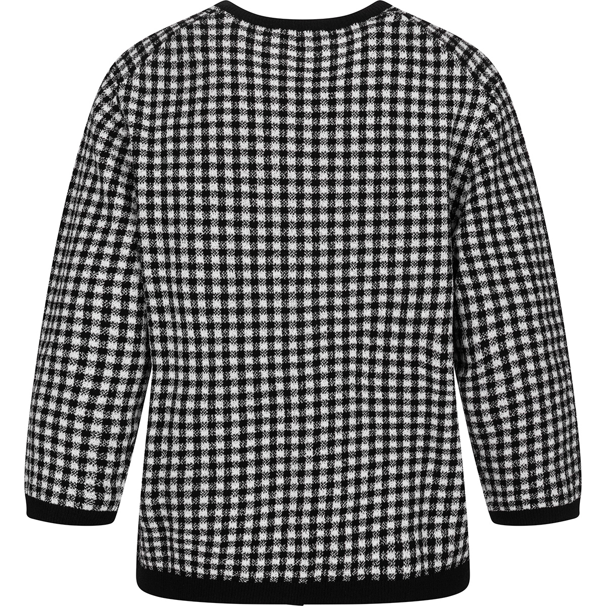 VINCE Cardigan a maniche 3/4 a quadretti