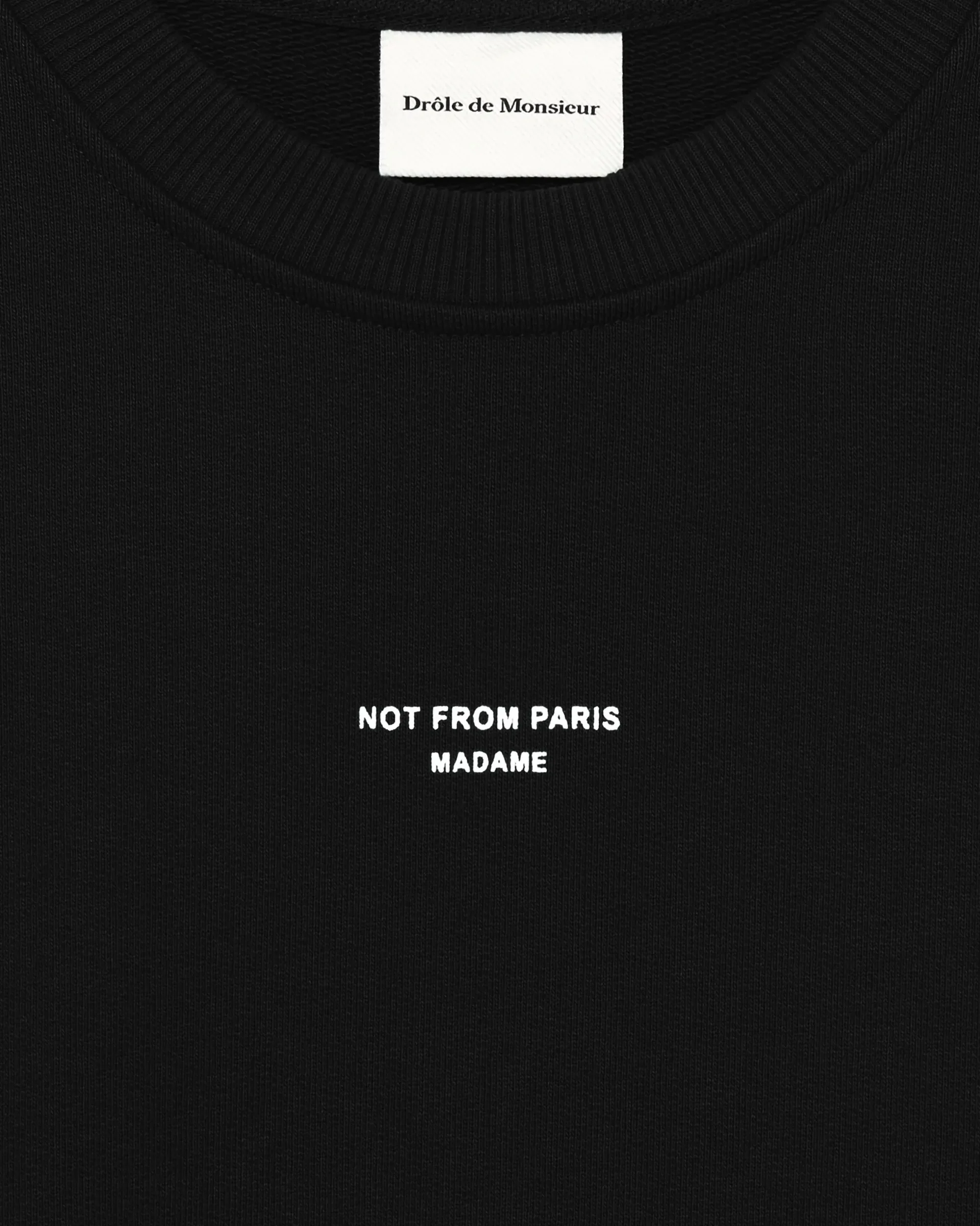 DRÔLE DE MONSIEUR Classic Slogan Sweatshirt