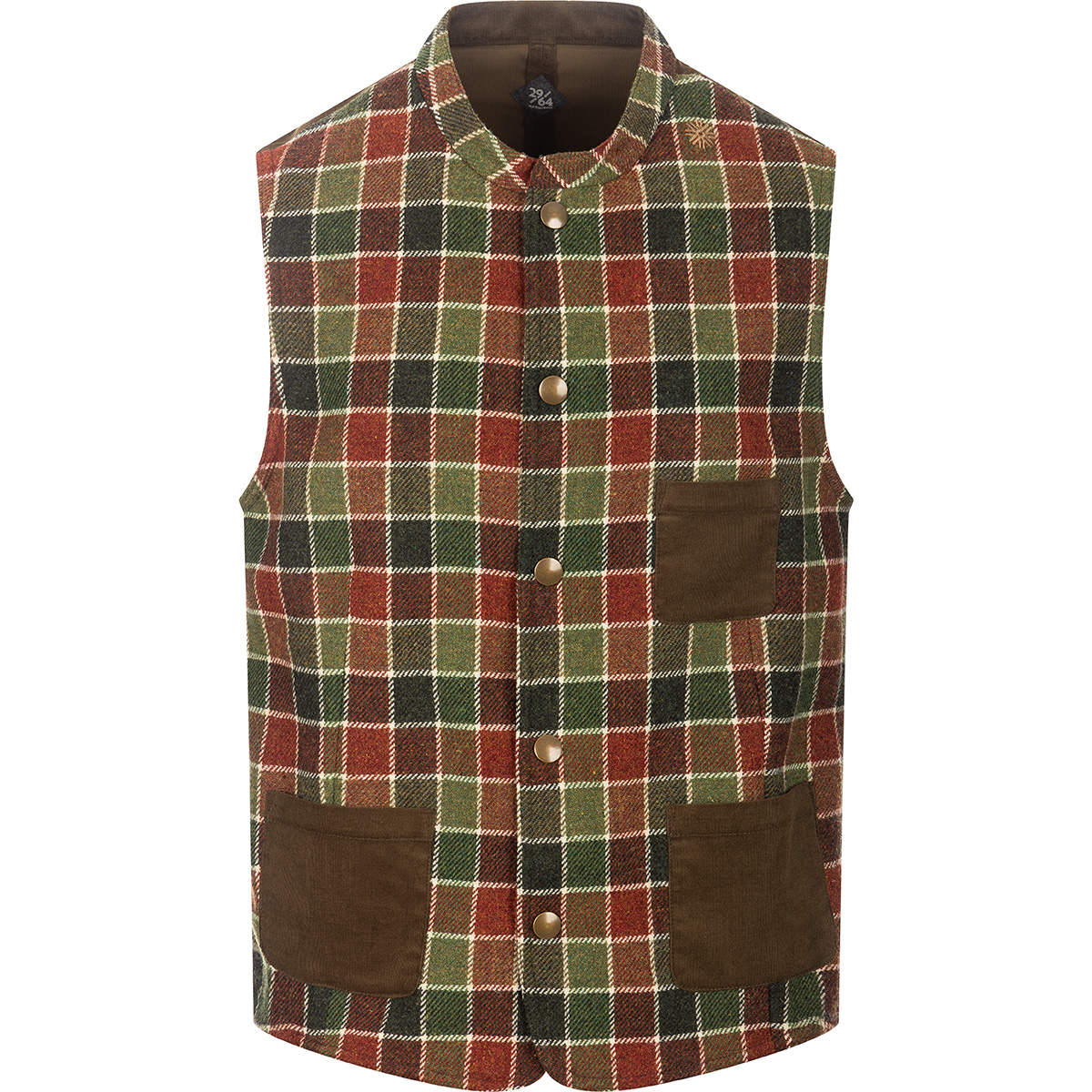 GRASEGGER Trachtenweste mit durchgehender Knopfleiste Kaiserblick