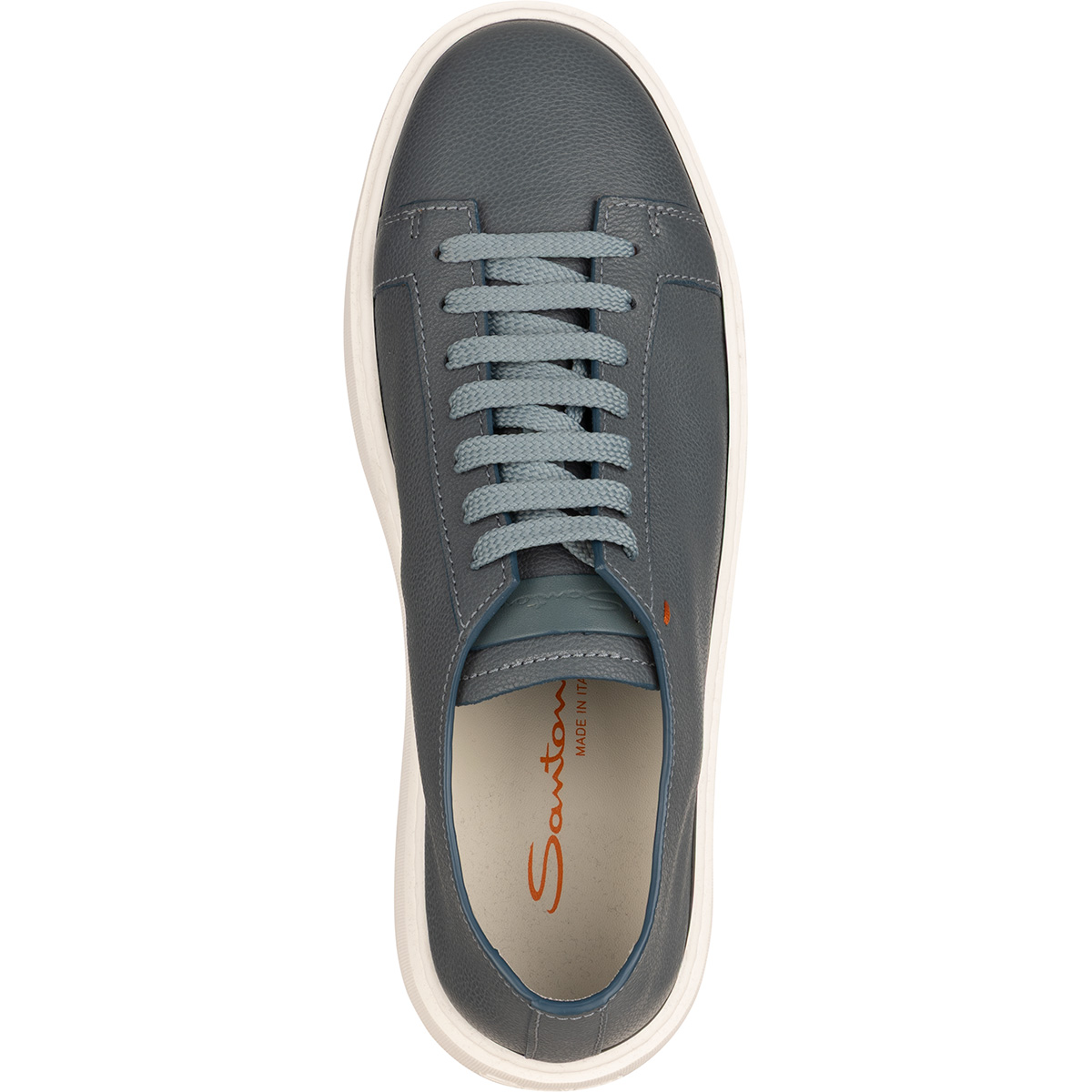 SANTONI Leather Sneaker
