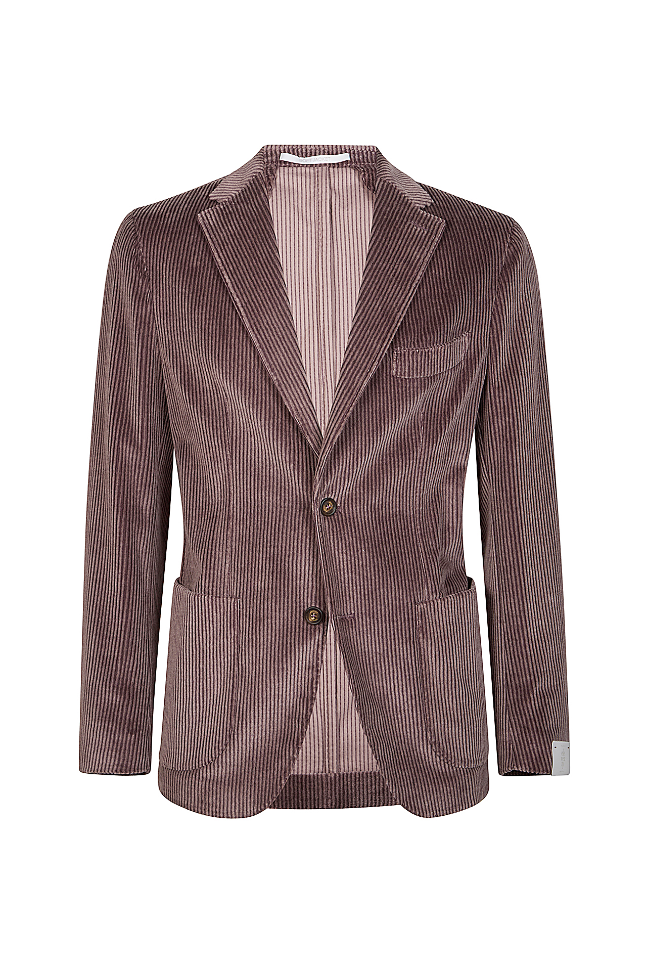 ELEVENTY Blazer monopetto in velluto a coste elasticizzato