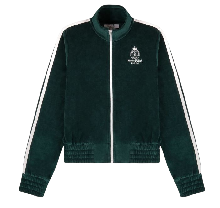 SPORTY&RICH Crown Tennis Elio Veloursjacke