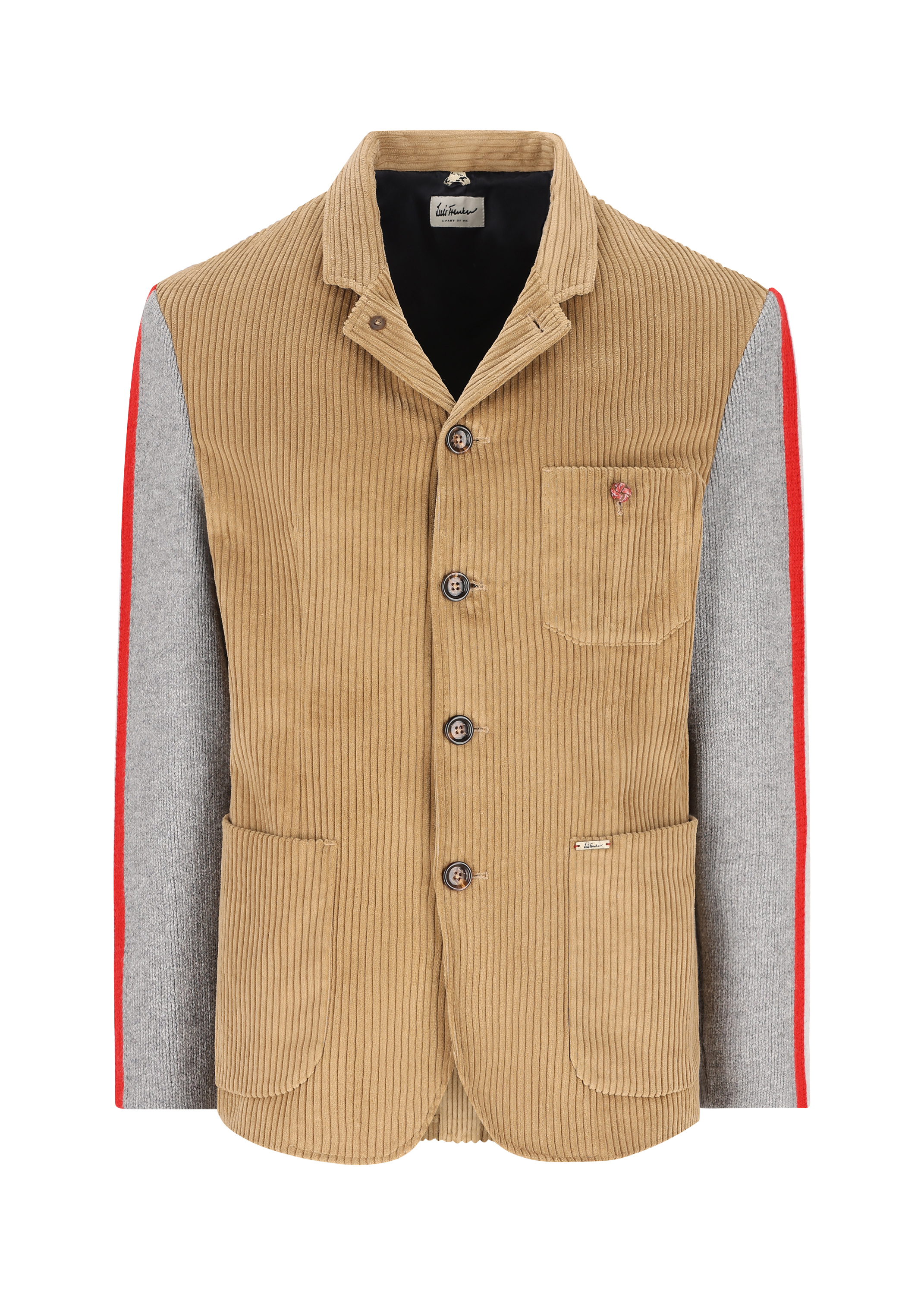 LUIS TRENKER Blazer Lurobert Corduroy and knit sleeves