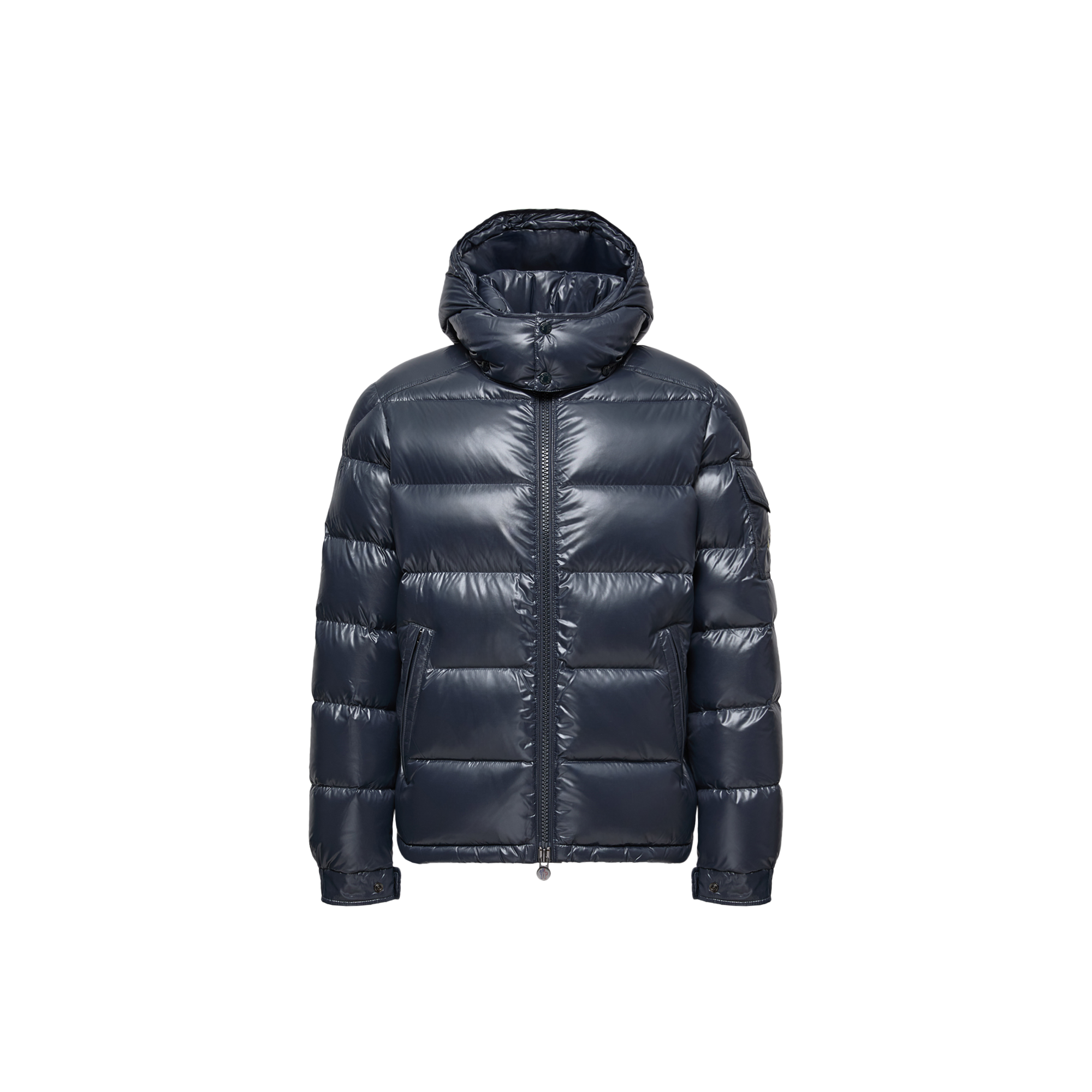MONCLER Piumino corto Moncler Maya in nylon laquÃ©