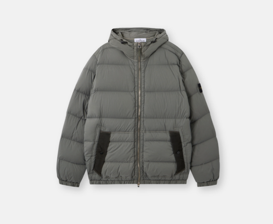 STONE ISLAND Kurze Daunenjacke RDS mit Kapuze