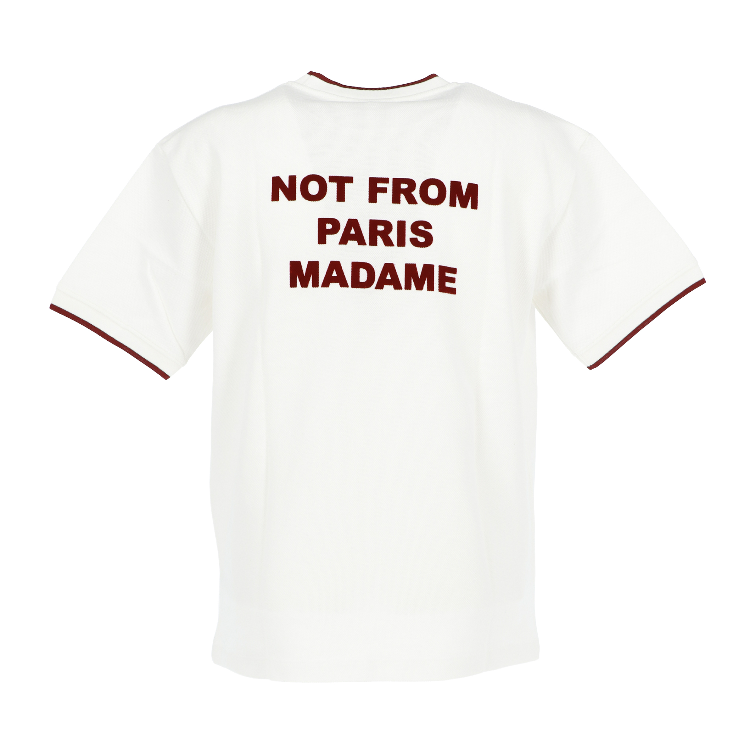 DRÔLE DE MONSIEUR Le T-Shirt Slogan Piqué