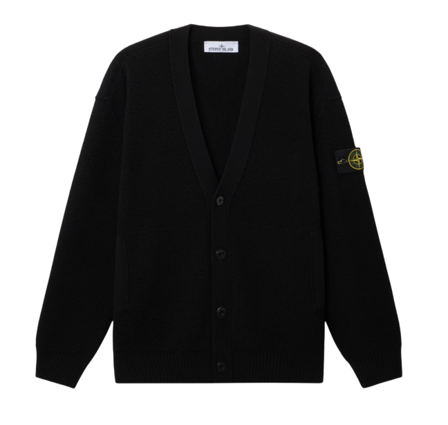 STONE ISLAND Knit Cardigan In Pure Rws Wool
