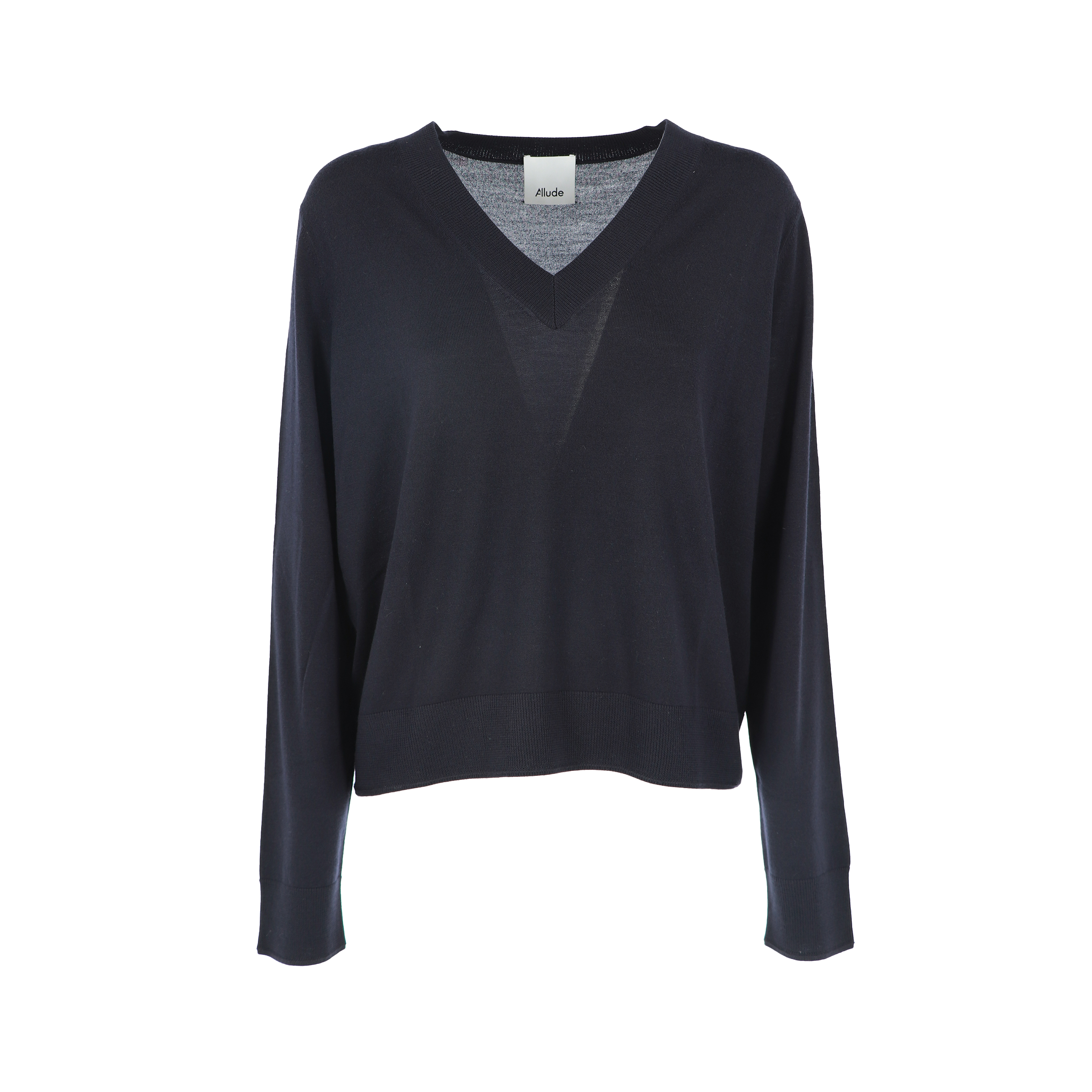 ALLUDE V-Sweater