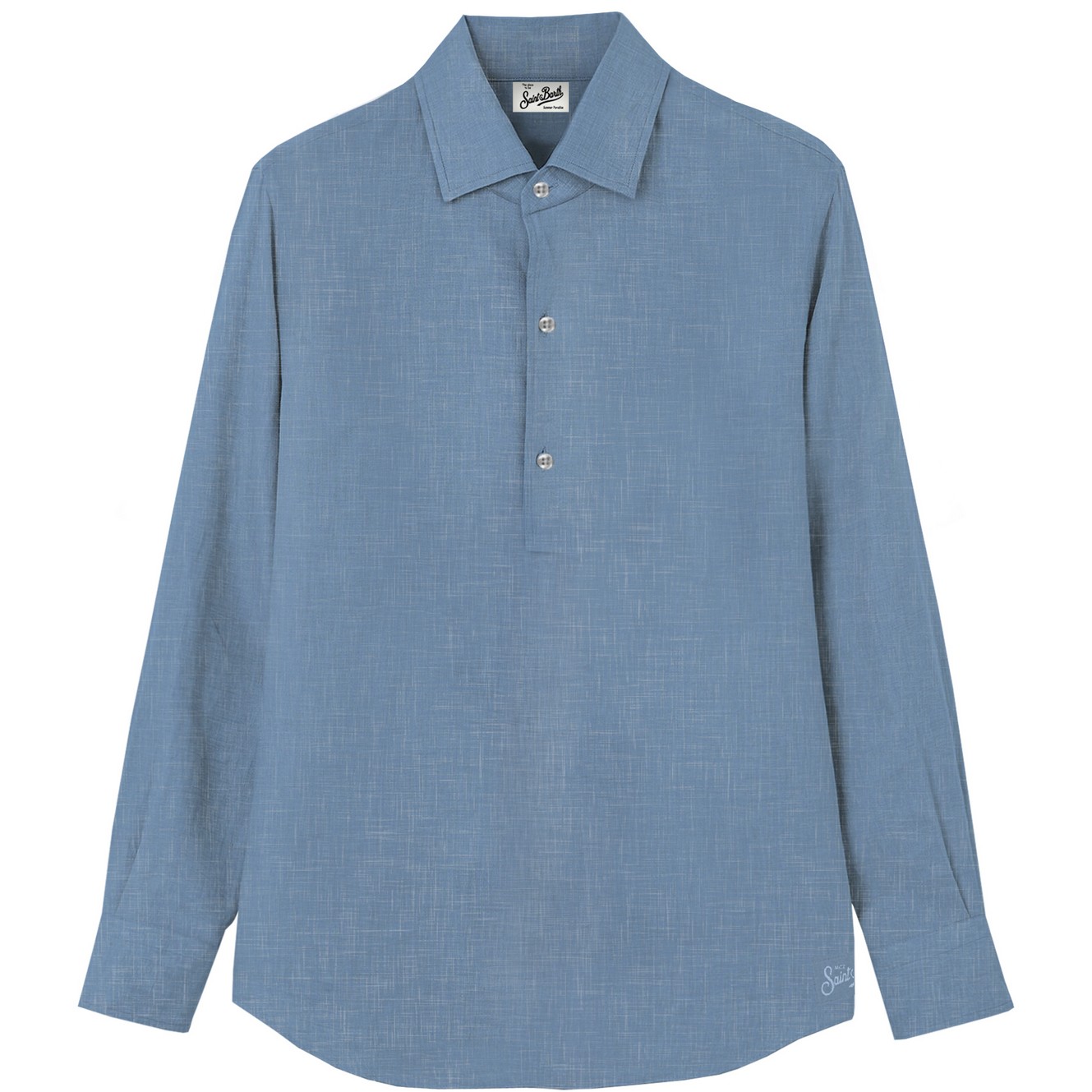 MC2 SAINT BARTH Long sleeve Linen Polo Raphael
