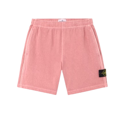 STONE ISLAND Malfile Fleece Garment Dyed Short