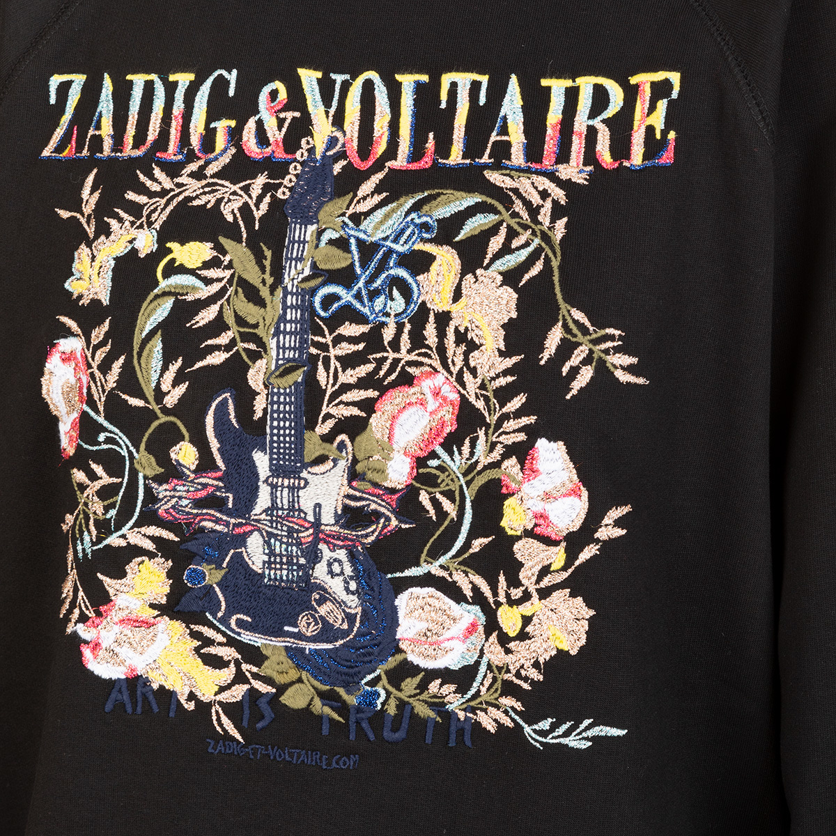ZADIG & VOLTAIRE - UPPER GUITAR BRODE BLACK - Black - L | Oberrauch Zitt