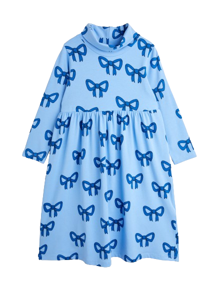 MINIRODINI Bow aop ls Dress