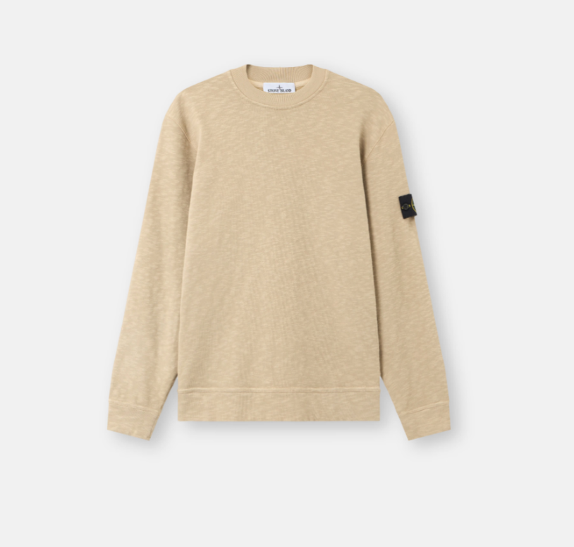STONE ISLAND Sweatshirt mit Rundhalsausschnitt