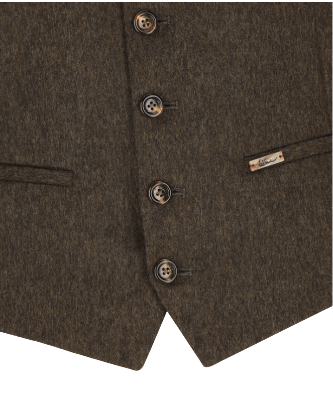 LUIS TRENKER Traditional Vest Fine Loden Lusebastian