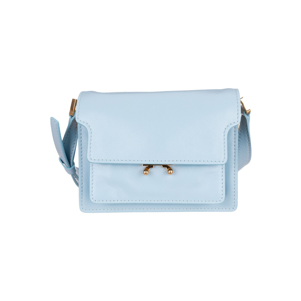 Marni Soft Mini Trunk Bag in Blue