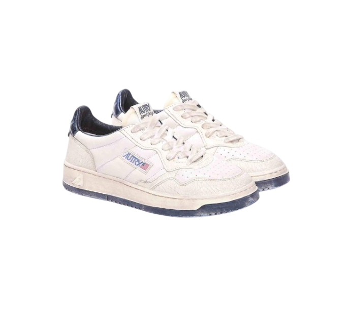AUTRY Sup Vint Low Goat Leather/Crack Sneaker