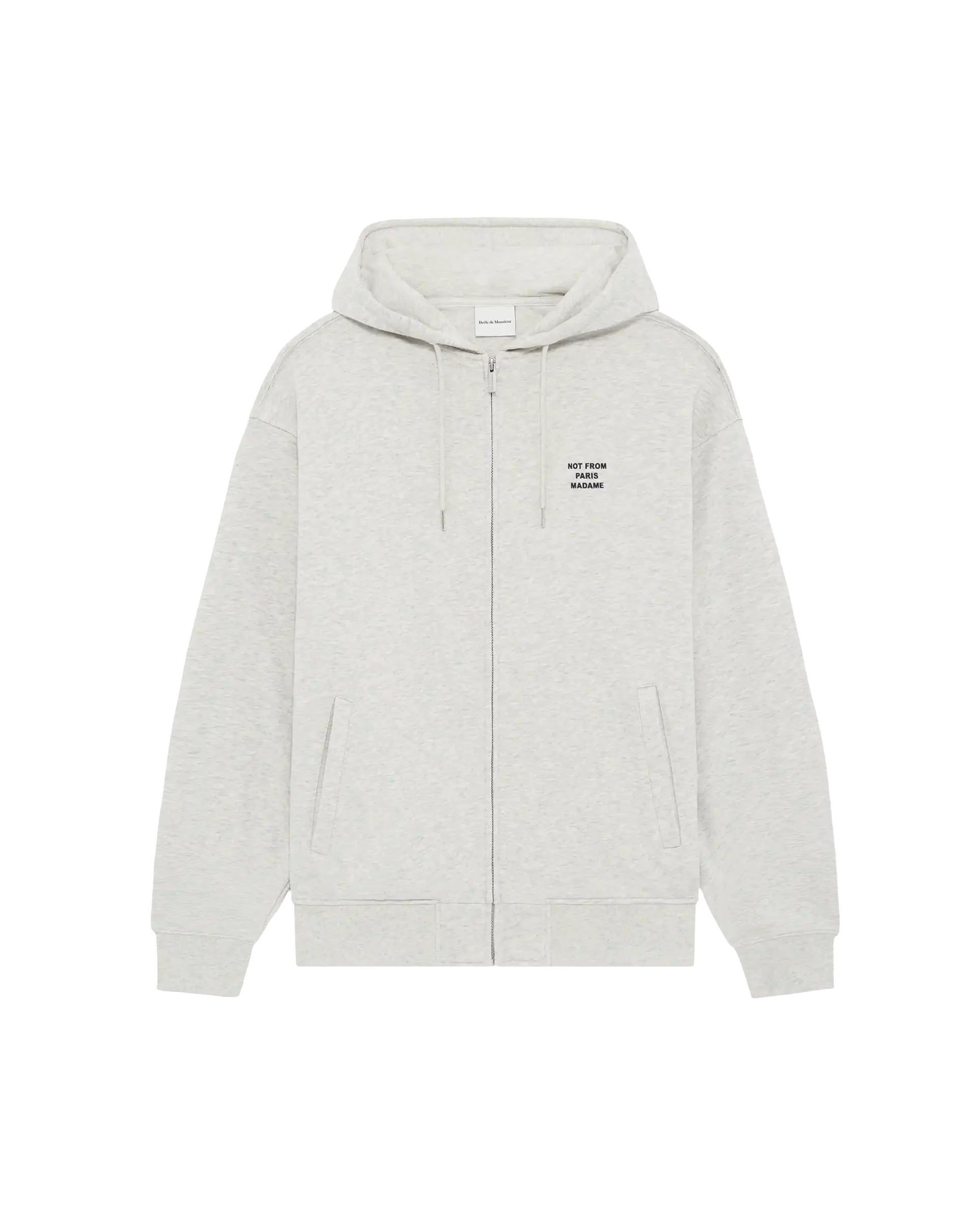 DRÔLE DE MONSIEUR Slogan Zip Sweatshirt