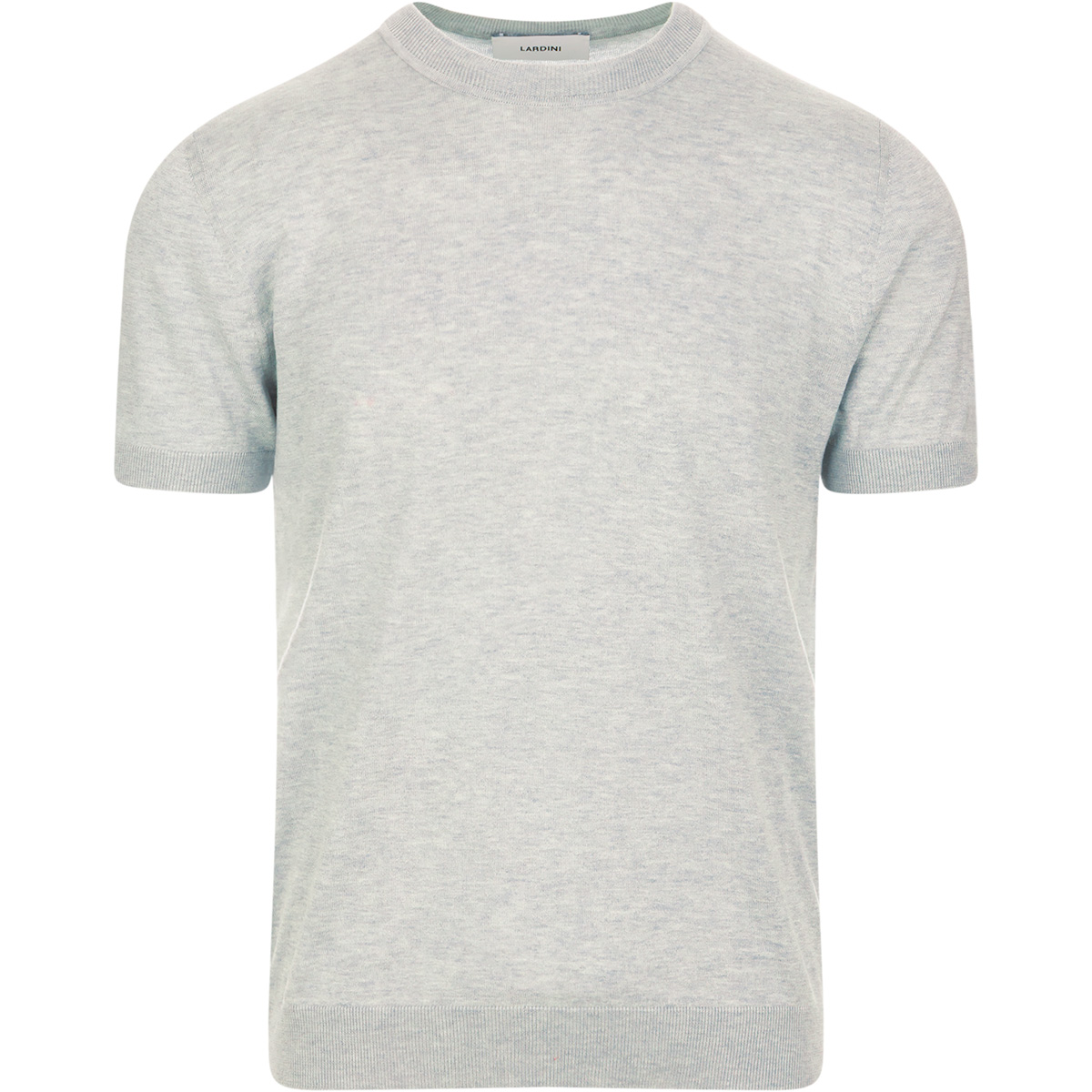 LARDINI Short sleeve crewneck pure silk knit Sweater