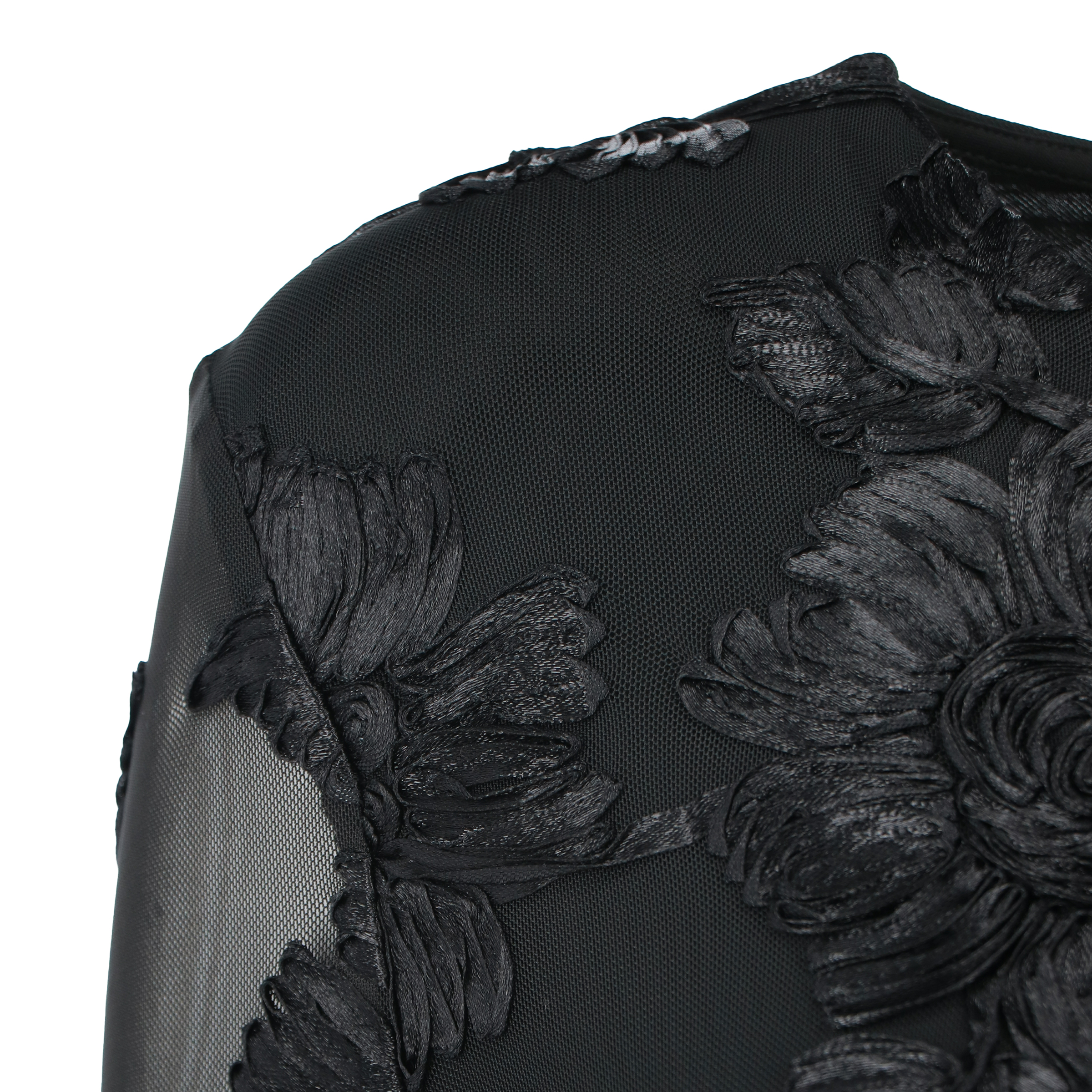 ROTATE Flower Mesh Mini Dress