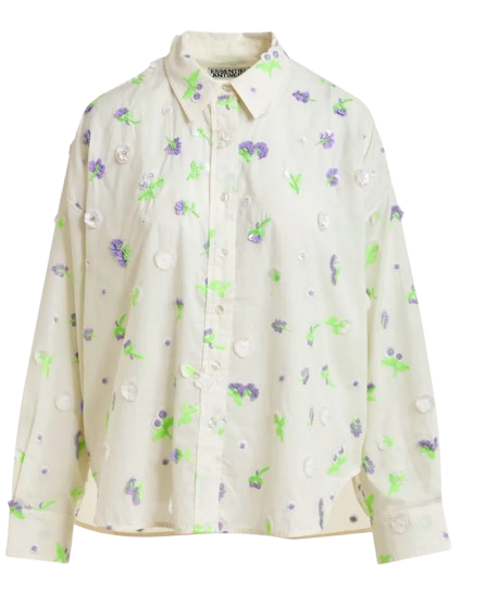 ESSENTIEL Jimena Embroidered Boxy Shirt