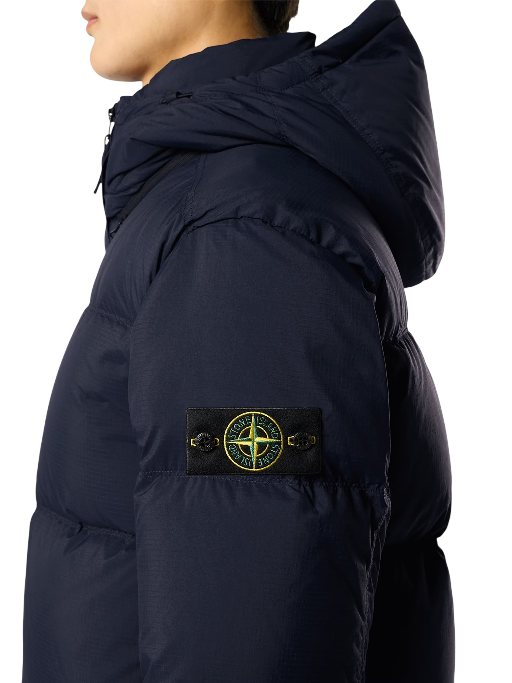 STONE ISLAND Cordura Ripstop Nylon Down Jacket With Hood