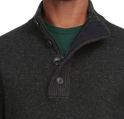 BARBOUR patch half zip
