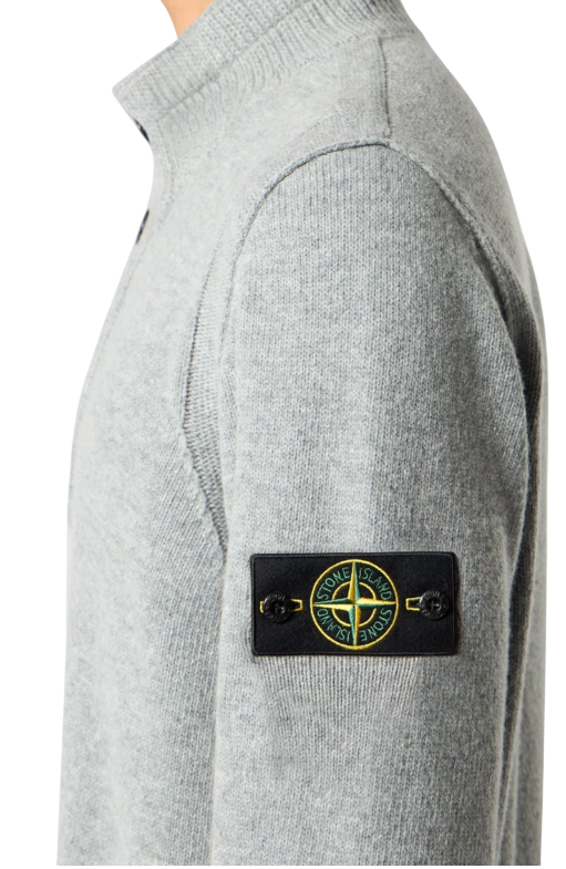 STONE ISLAND Knit Half Zip In Lambswool