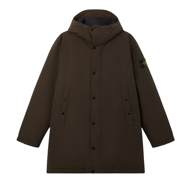 STONE ISLAND Long Down Parka Matt Micro Reps