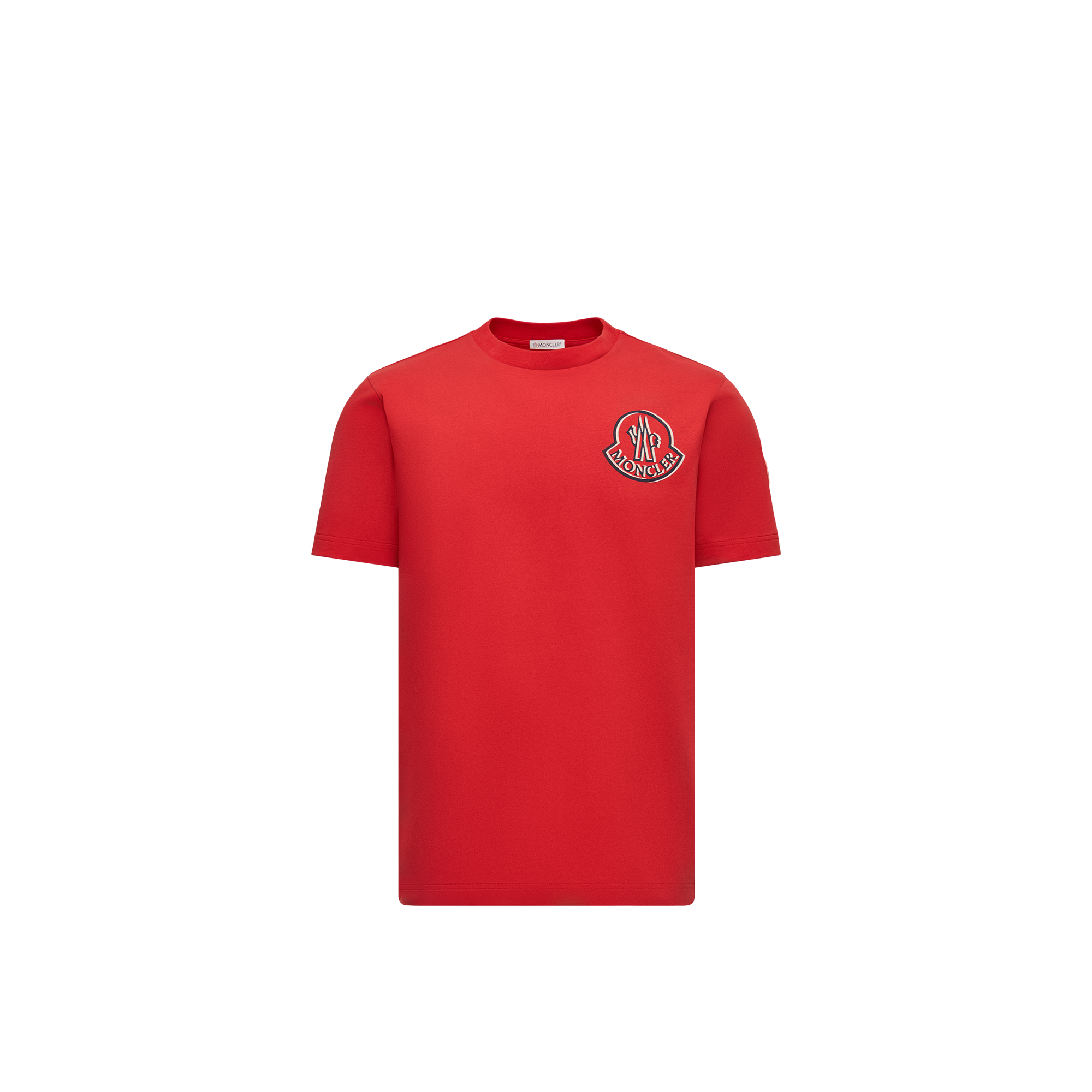 MONCLER Kurzarm- T-ShirtDE mit Logo MONCLER Kurzarm- T-ShirtDE mit Logo