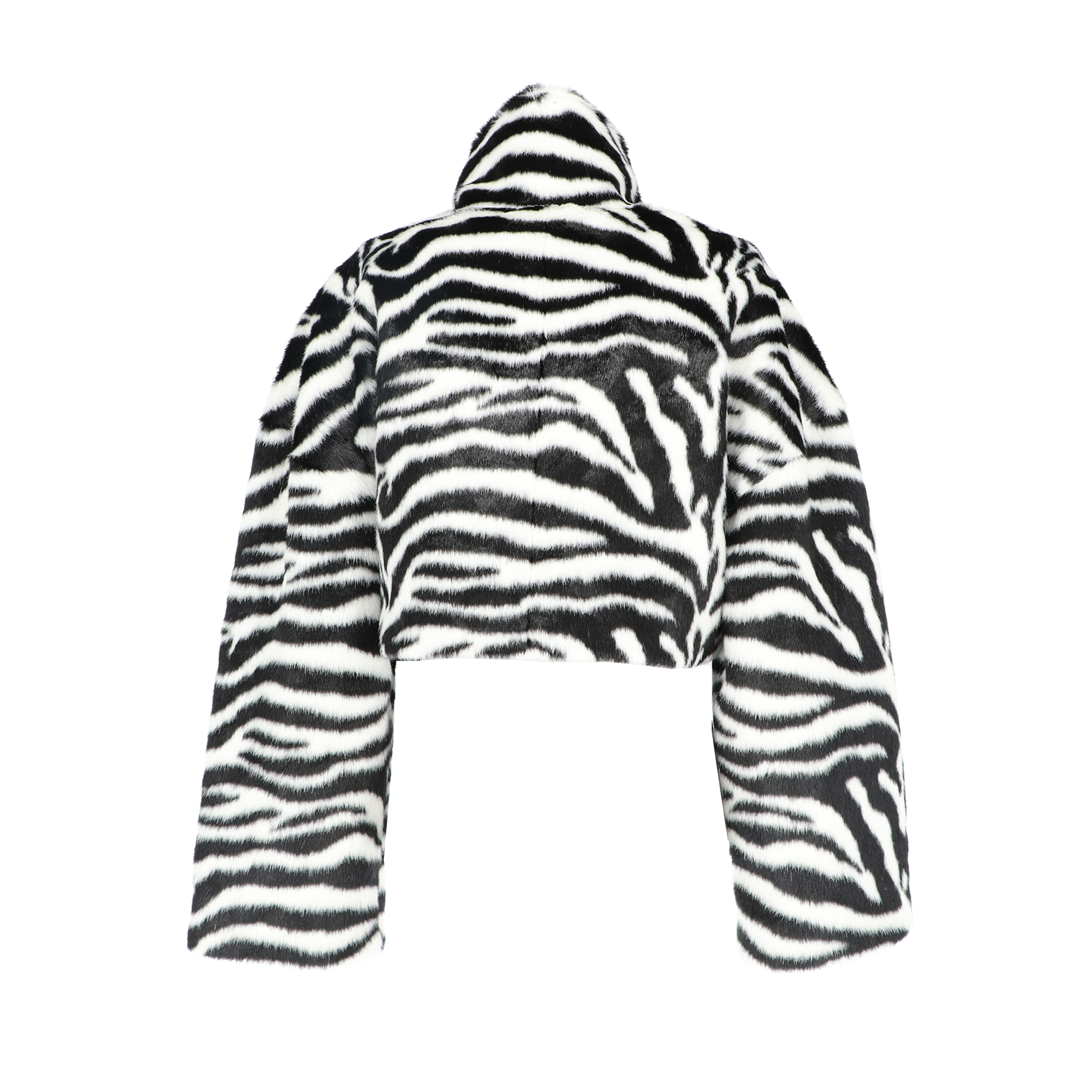 ROTATE Faux Fur Cropped JKT