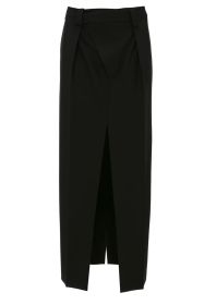 VICTORIA BECKHAM WRAP FRONT TAILORED SKIRT