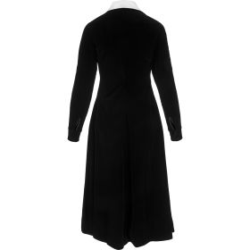 TORY BURCH ROUNDED COLLAR VELVET DRESS