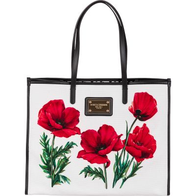 DOLCE & GABBANA SHOPPING CANVAS PES.STAMPATO