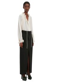 VICTORIA BECKHAM WRAP FRONT TAILORED SKIRT