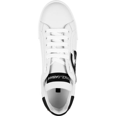 DOLCE & GABBANA SNEAKER CLASSICA VIT NAPPATO B