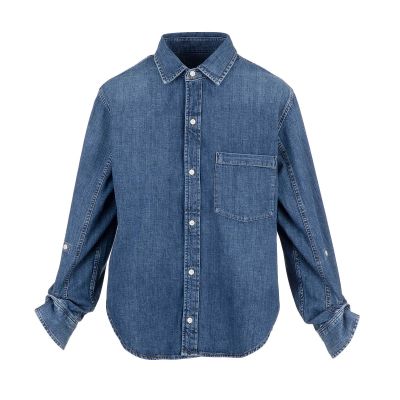 CITIZENS OF HUMANITY KAYLA SHRUNKEN DENIM SHIRT